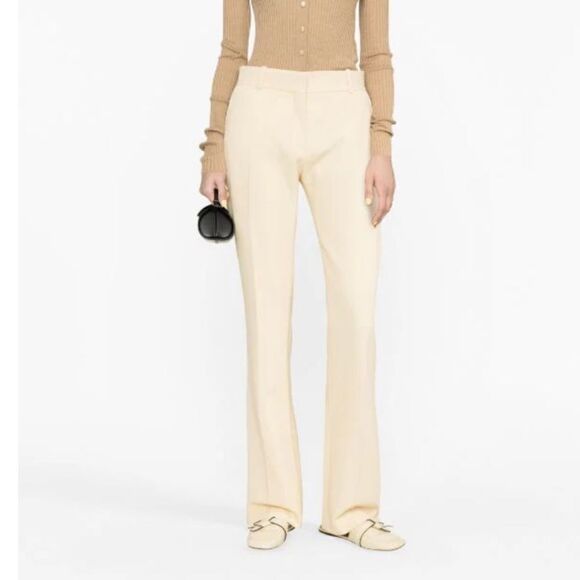 New FRAME Le Mini Boot flared trousers butter color size 4